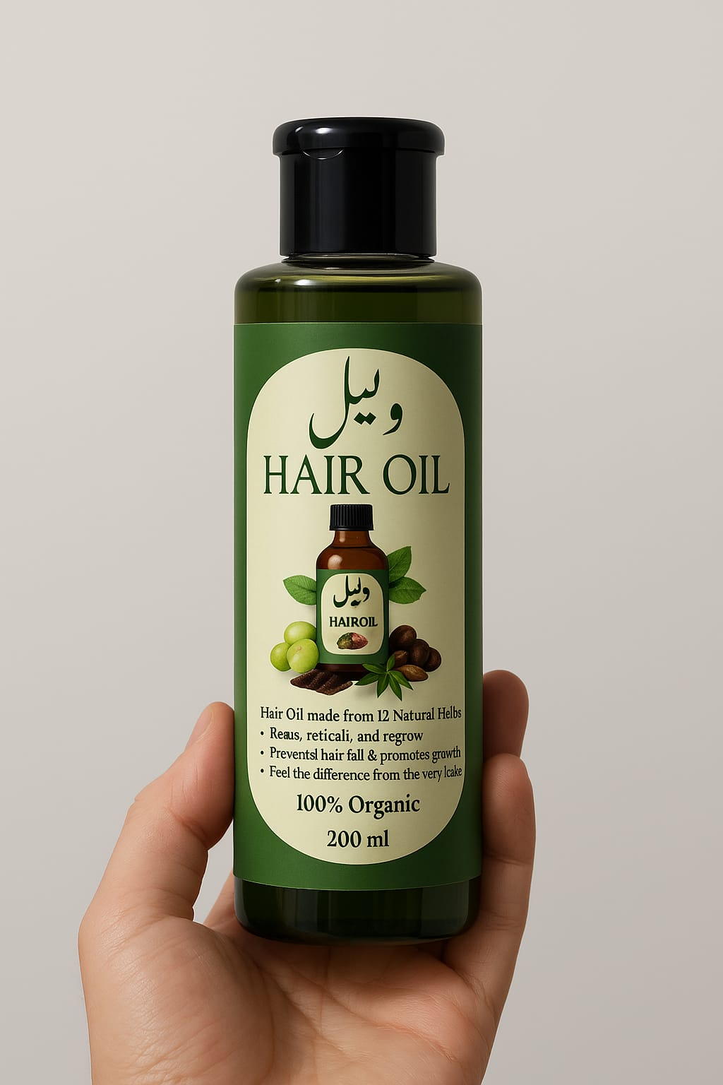 Waleel hair oil 12 natural herbs&nbsp;